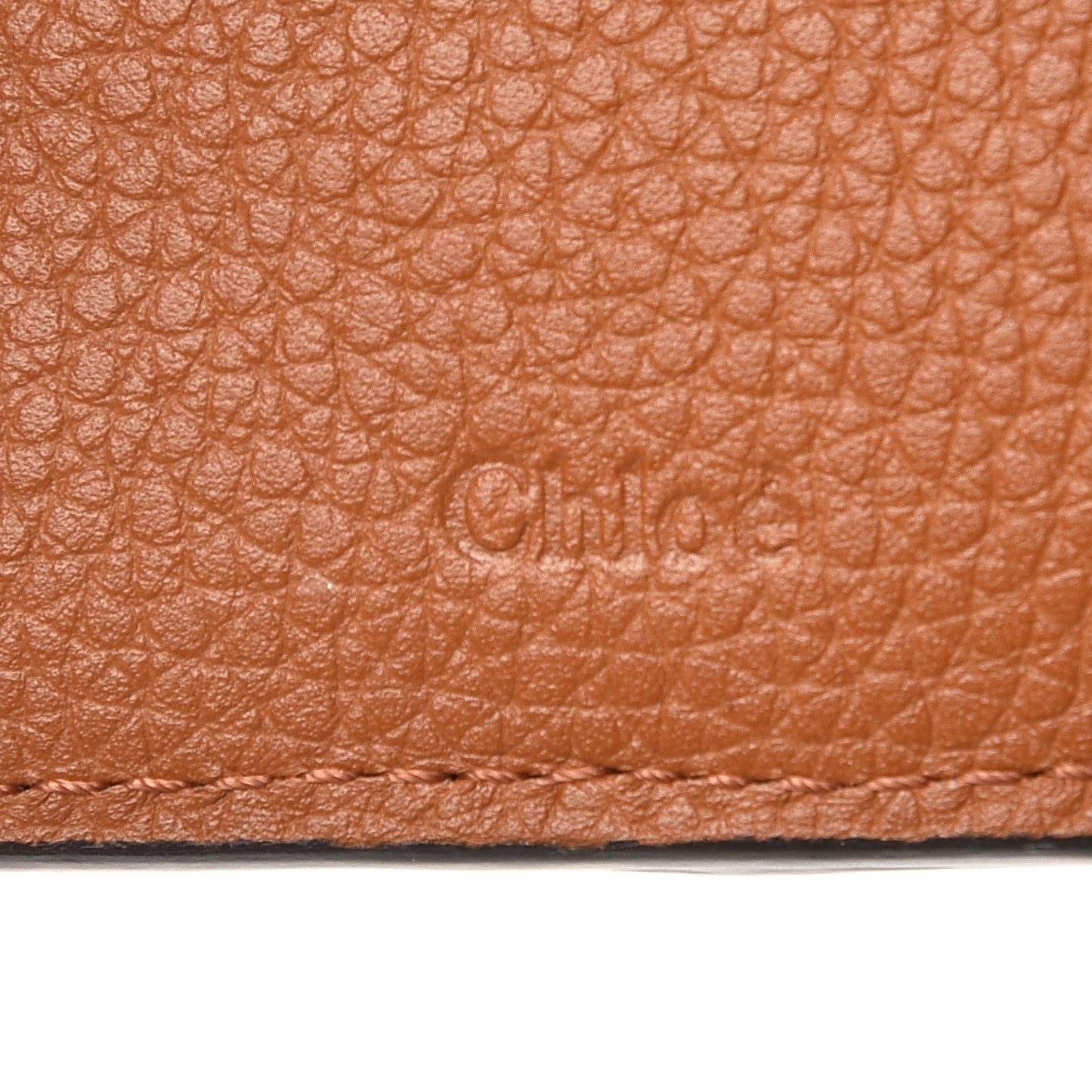 Grained Calfskin Joe Compact Wallet Caramel