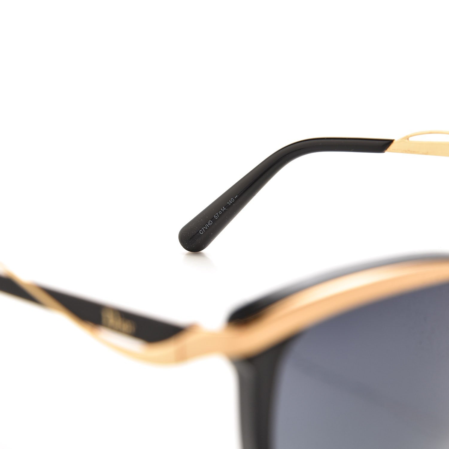 Christian Dior MetalEyes 2 Sunglasses Black Gold 8 of 9