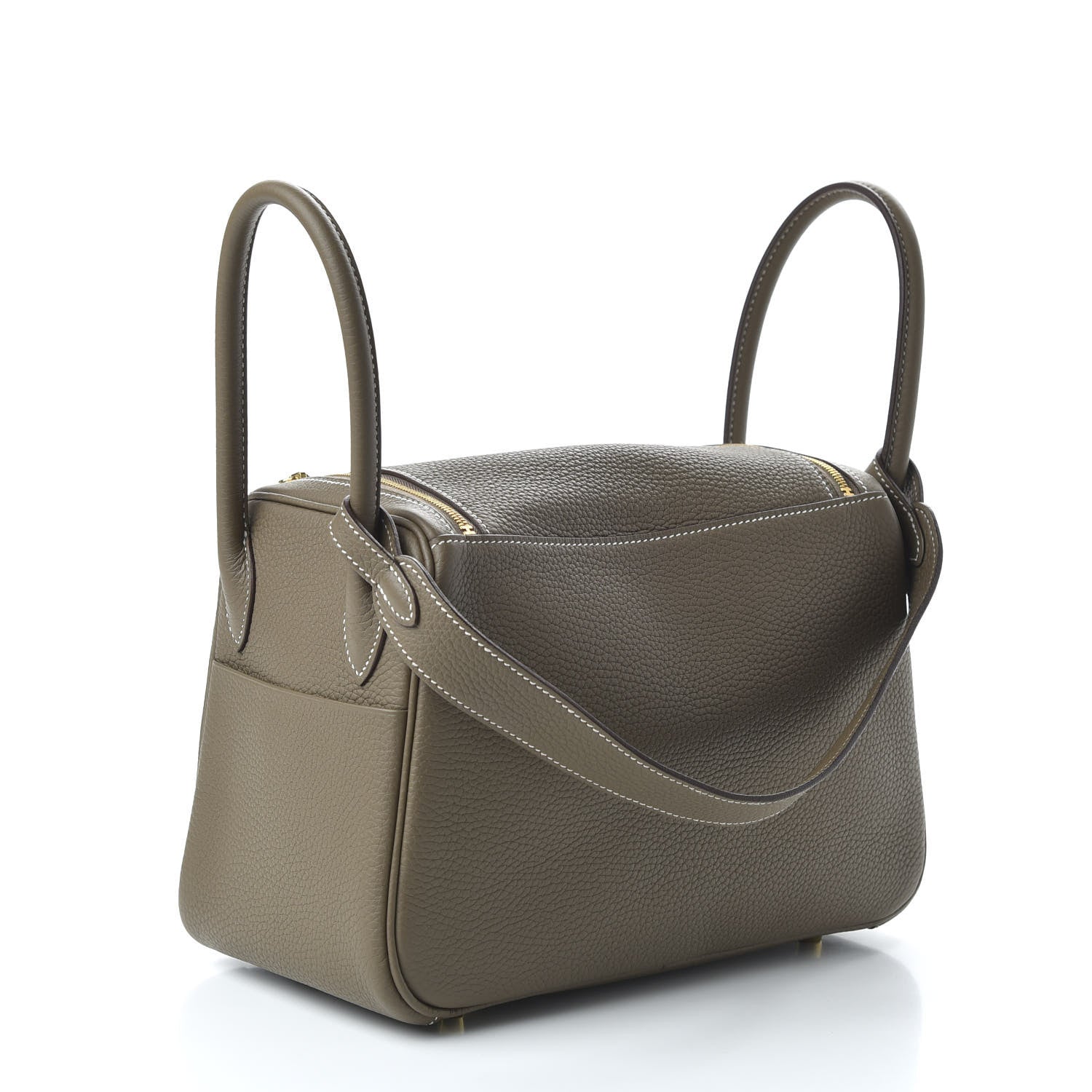 Hermes Taurillon Clemence Lindy 26 Etoupe 3 of 10