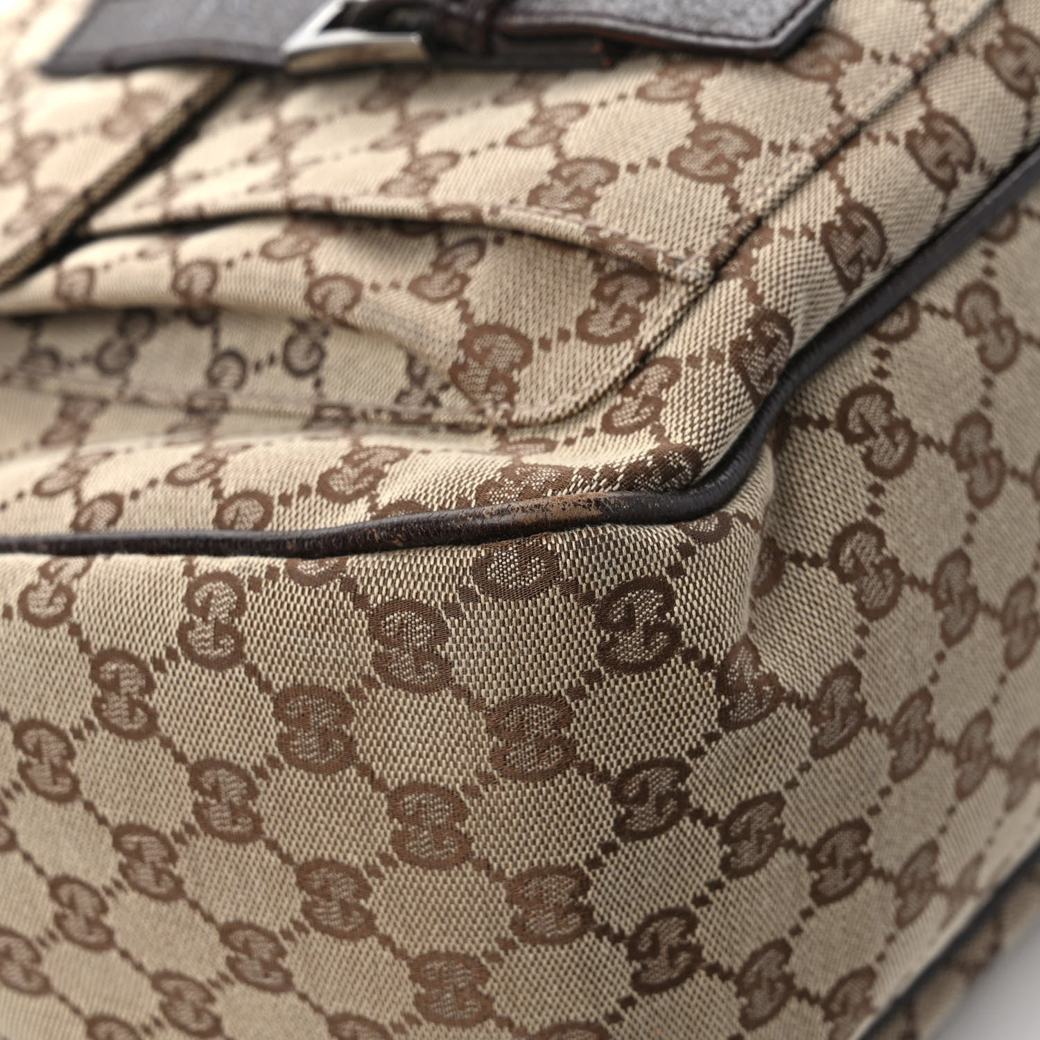Gucci Monogram Front Pocket Hobo Dark Brown 10 of 14