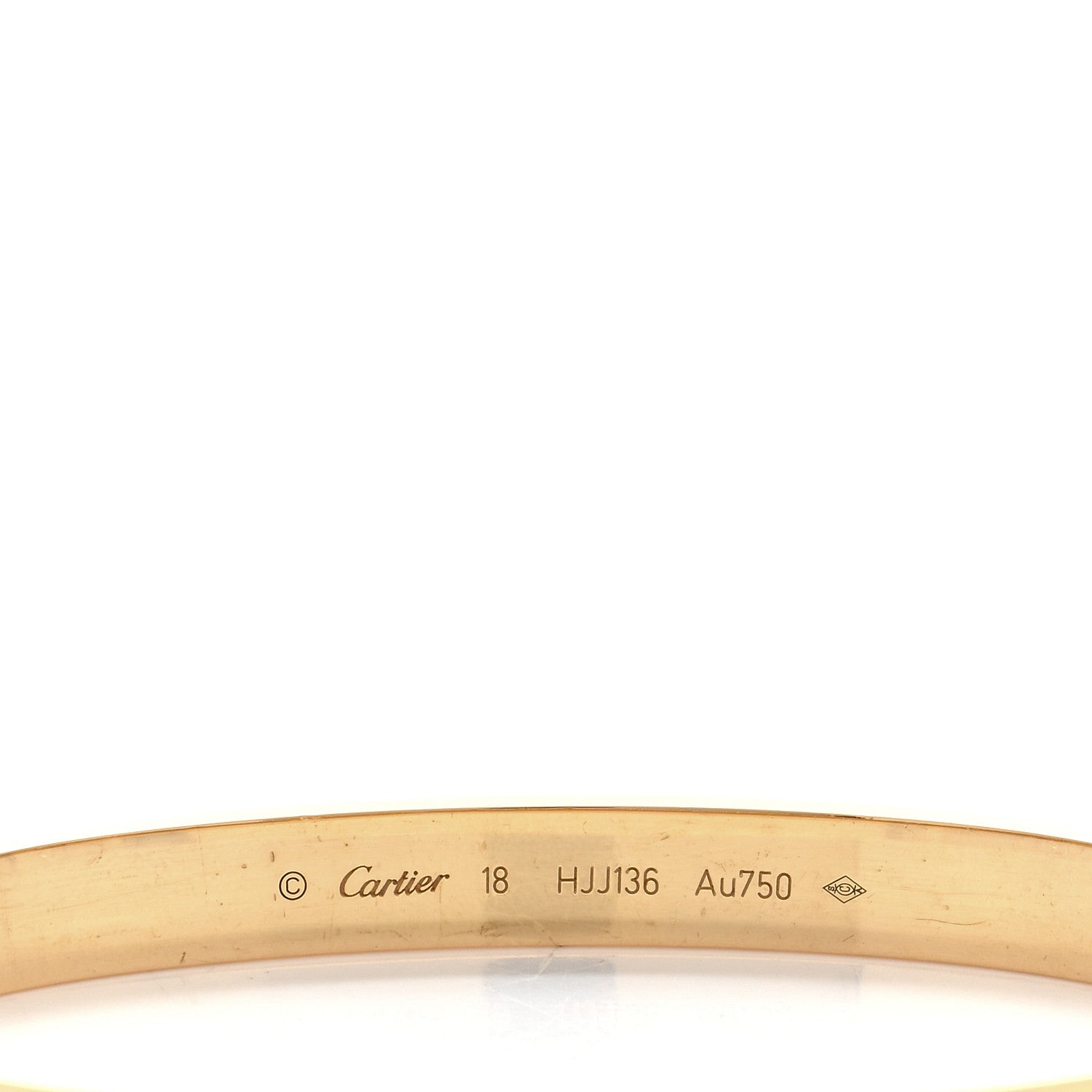 Cartier 18K Yellow Gold LOVE Bracelet 18 4 of 5