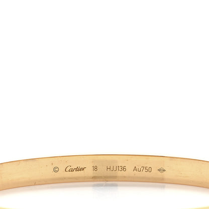 Cartier 18K Yellow Gold LOVE Bracelet 18 4 of 5