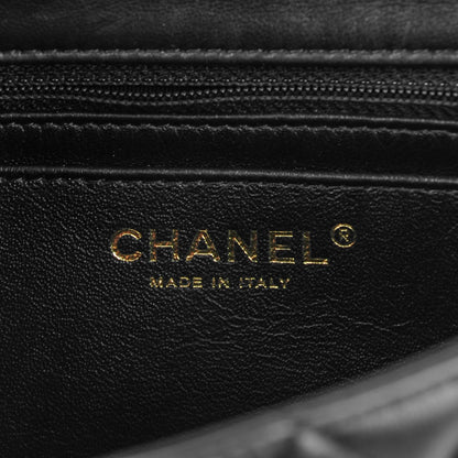 Chanel Lambskin Quilted Mini Rectangular Flap Black 7 of 8