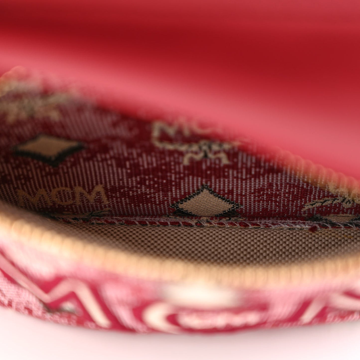 Jacquard Monogram Mini Backpack Red
