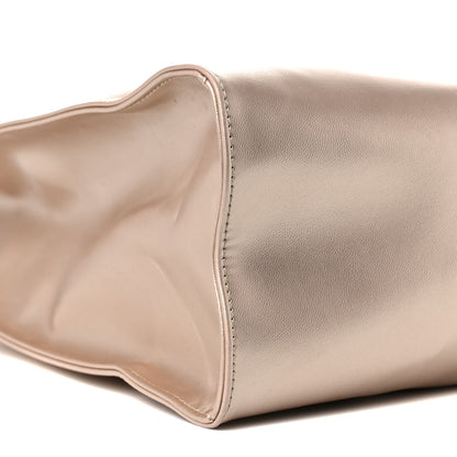 Telfar Metallic Vegan Leather Medium Shopping Bag Gold 8 of 12