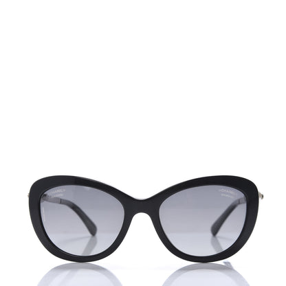 Chanel Polarized Cat Eye Pearl Sunglasses 5340-H Black 3 of 8