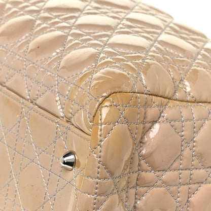 Christian Dior Patent Cannage Large Dior Soft Shopping Tote Beige 12 of 25