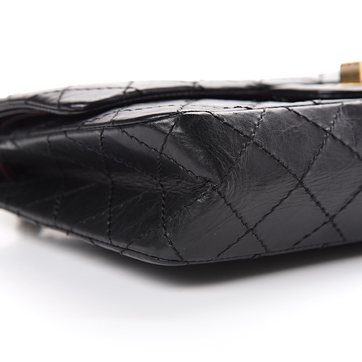 Aged Calfskin 50th Anniversary 2.55 Reissue 225 Flap Black