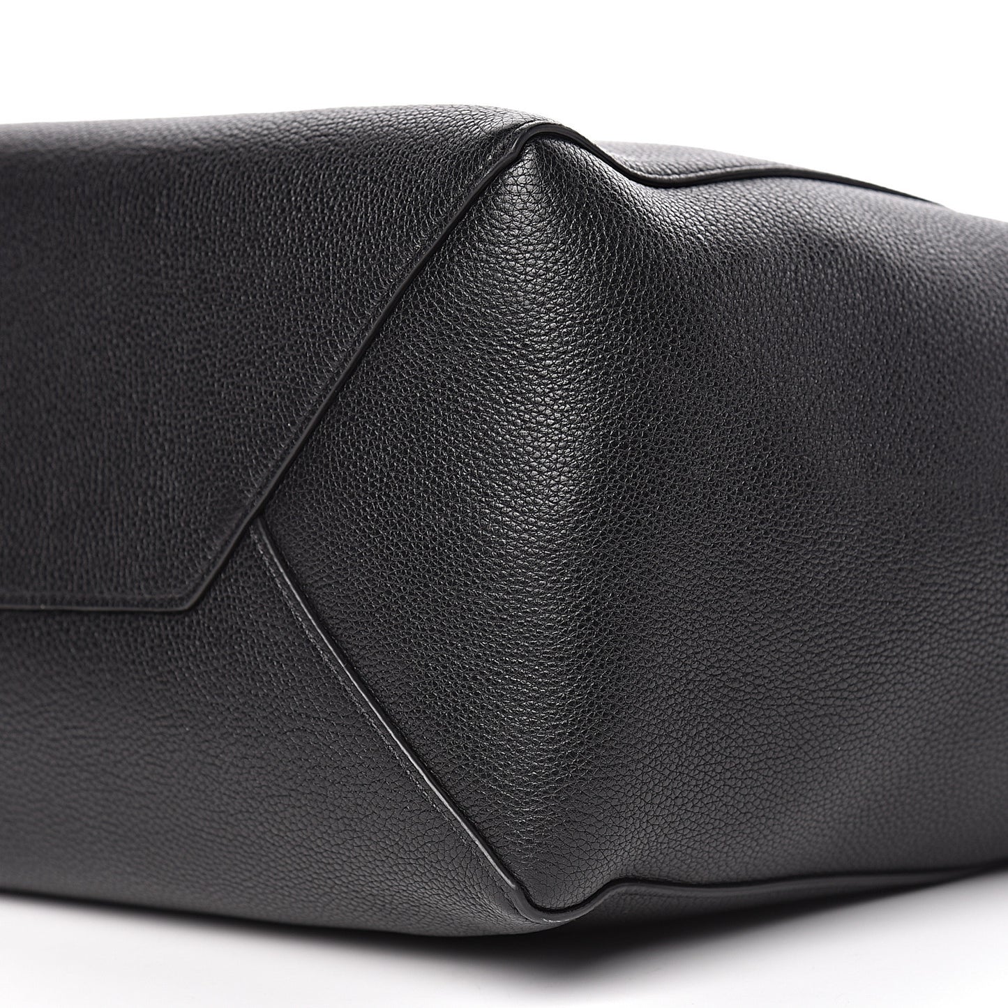 Soft Grained Calfskin Small Belt Cabas Phantom Black