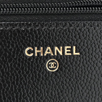Chanel Caviar Quilted Multi Chain Wallet On Chain WOC Black 6 of 12