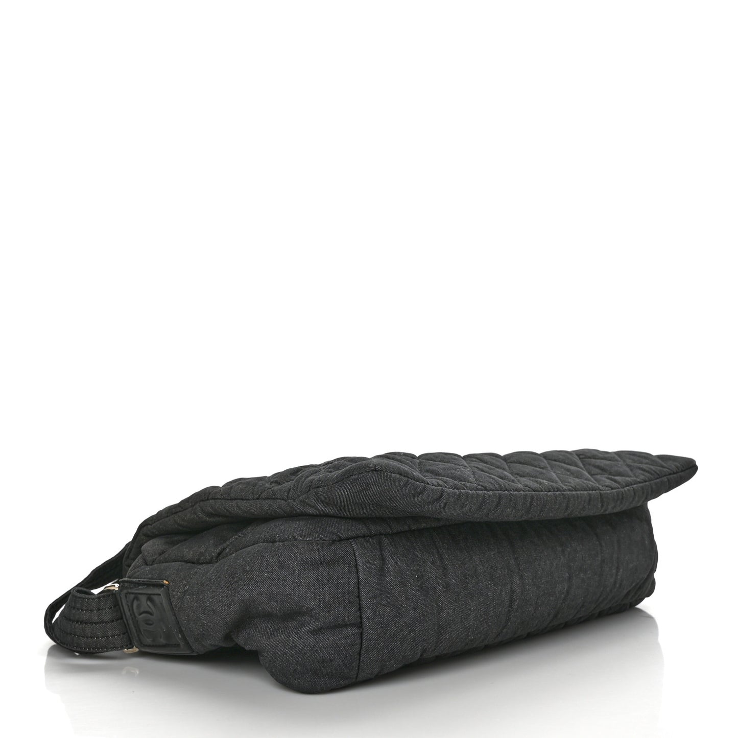 Denim Quilted Coco Cocoon Messenger Dark Grey