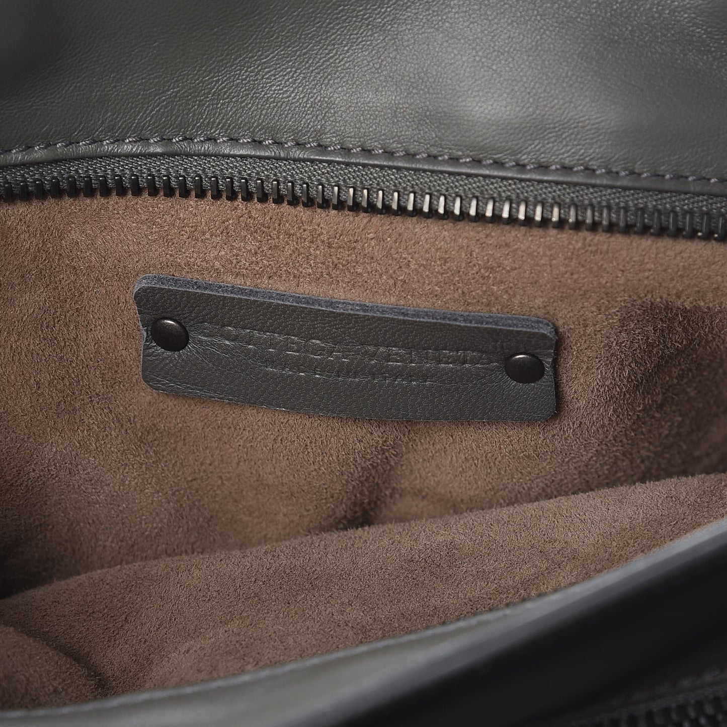 Nappa Intrecciato Medium Top Handle Tote Grey