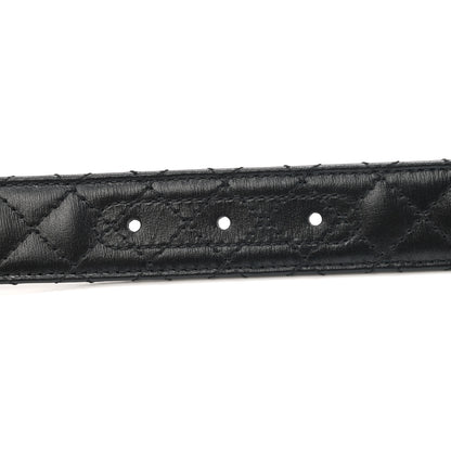 Gucci Calfskin Trapuntata Zumi 30mm Belt 85 34 Black 4 of 6