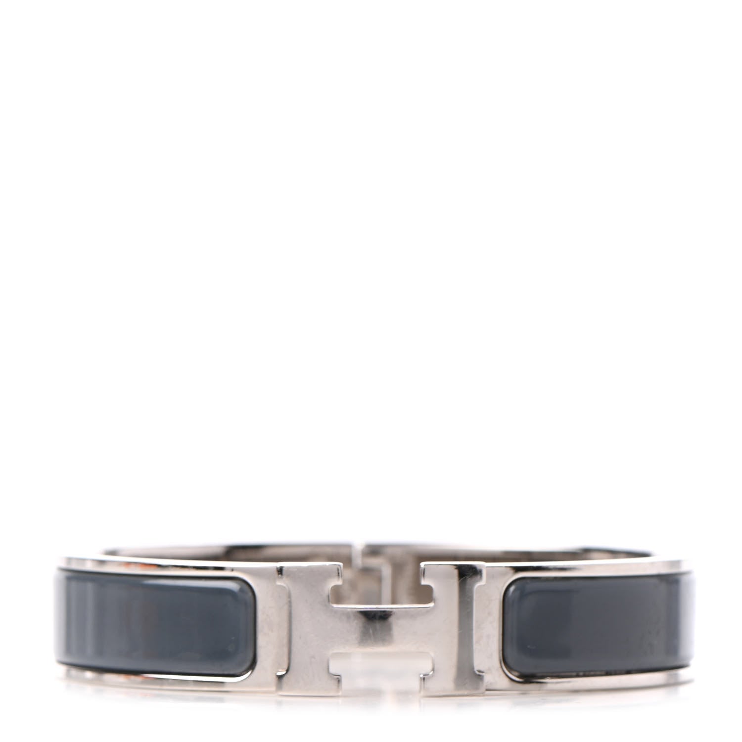 Hermes Enamel Narrow Clic Clac H Bracelet PM Ardoise 1 of 6