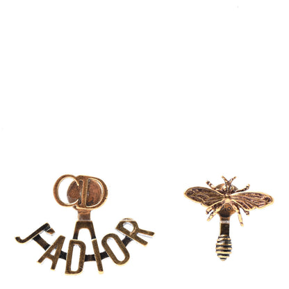 Christian Dior Metal J'Adior Earrings Aged Gold 1 of 4