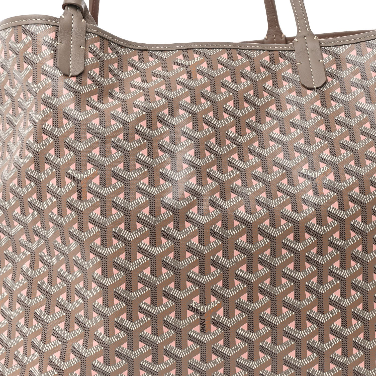 Goyard Goyardine Saint Louis Claire Voie GM Grege Powder Pink 9 of 11