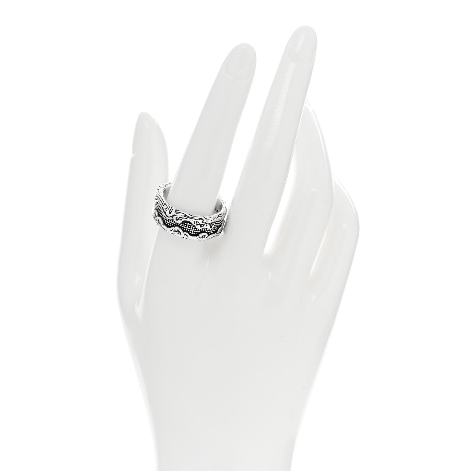 David Yurman Sterling Silver Waves Band Ring 62 10 2 of 4