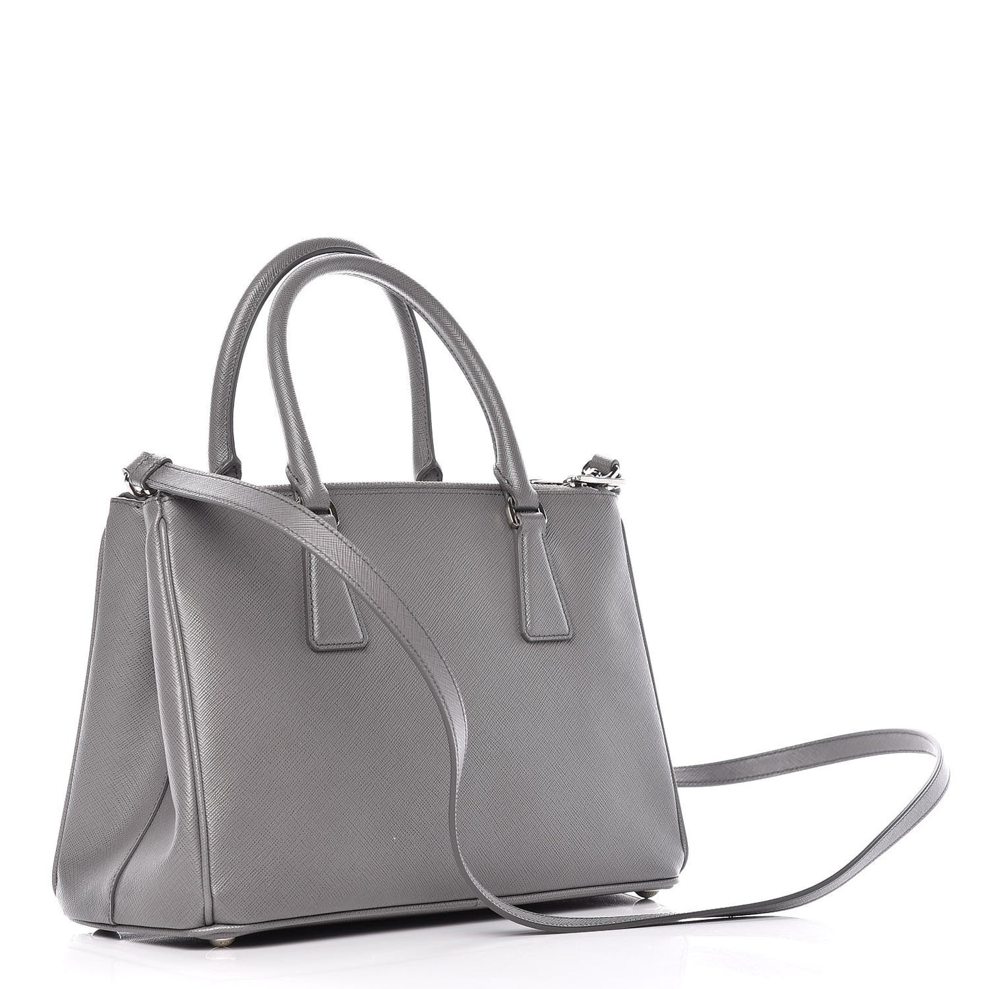 Saffiano Small Galleria Double Zip Tote Marmo