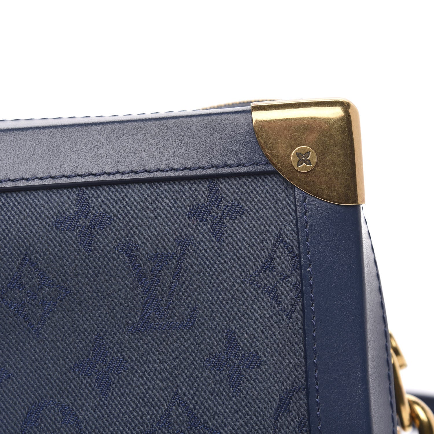 Louis Vuitton Denim Monogram Soft Trunk Navy 9 of 9