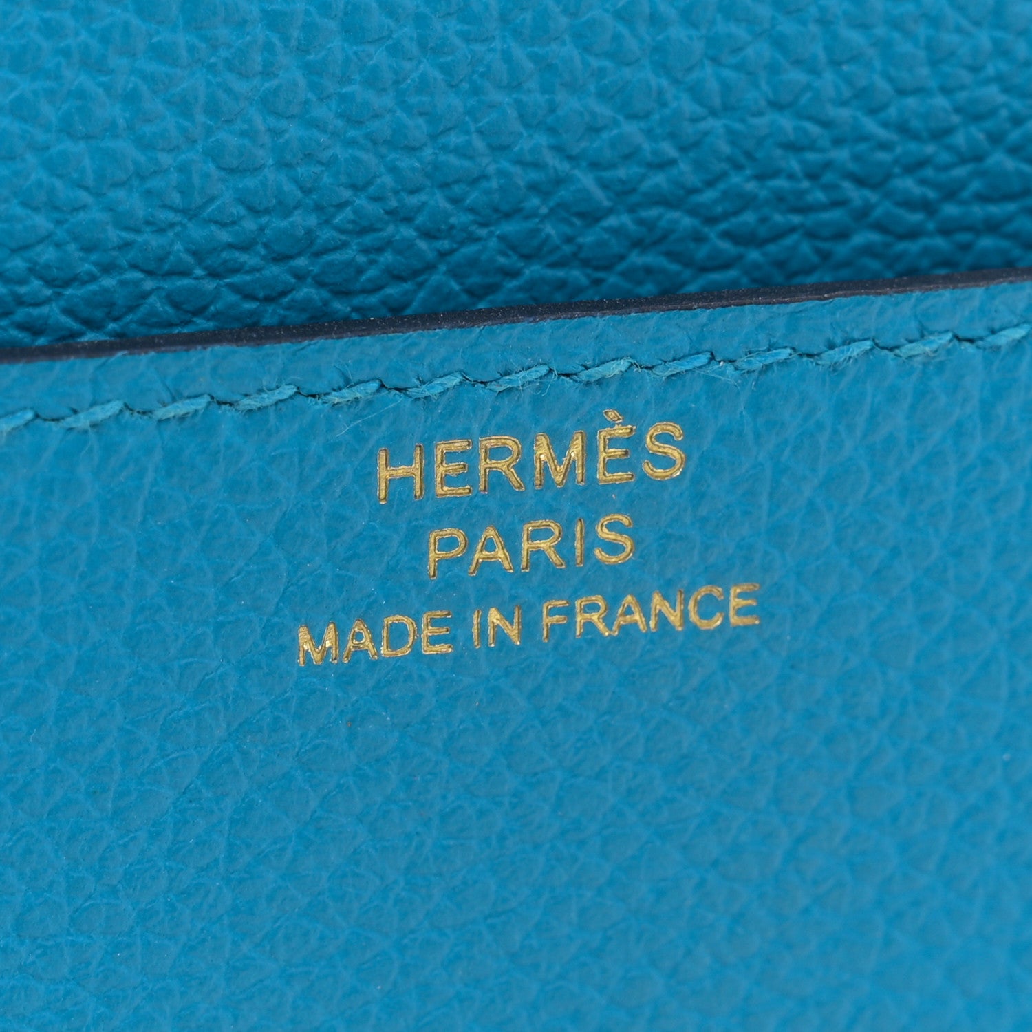 Hermes Evercolor Constance Wallet To Go Blue Zanzibar 6 of 12