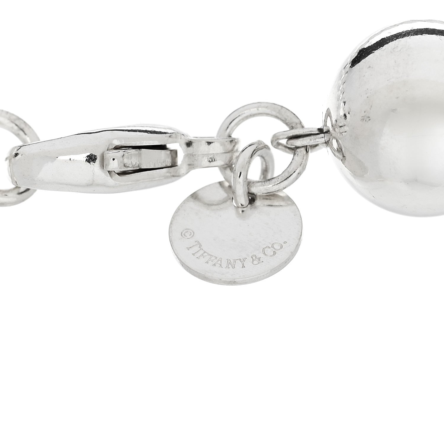 Tiffany Sterling Silver mm Hardwear Ball Bracelet 3 of 4