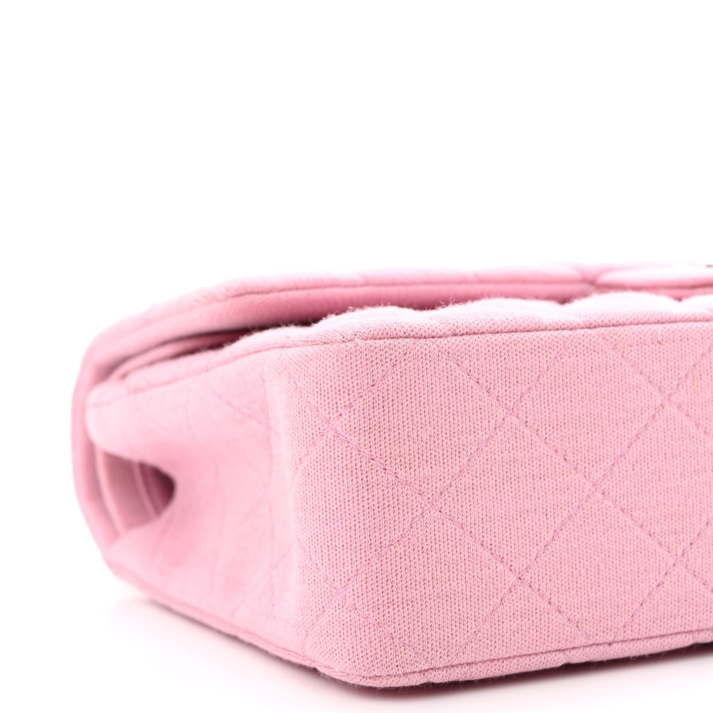 Jersey Quilted Small Double Flap Pink