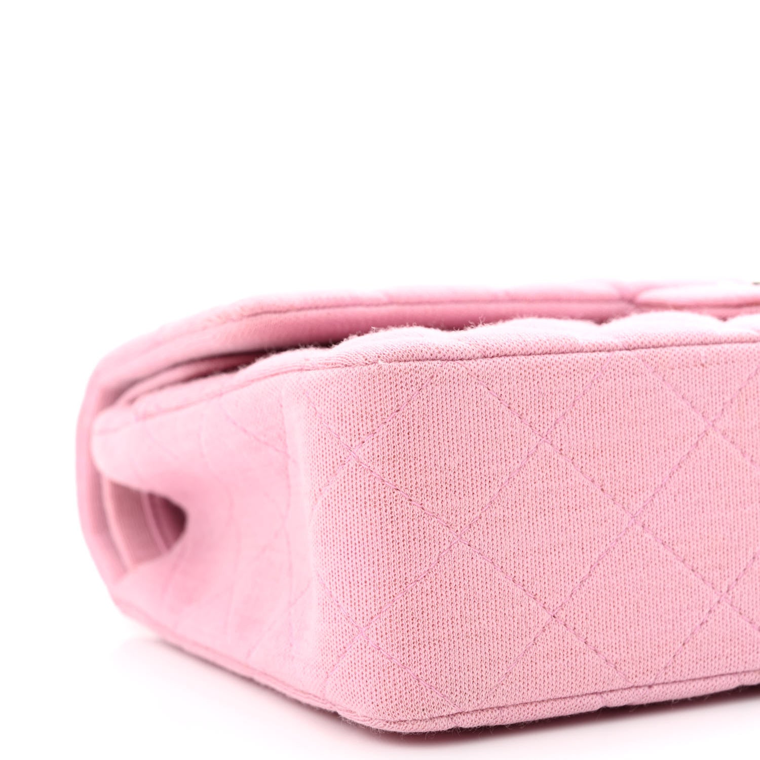 Chanel Jersey Quilted Small Double Flap Pink 13 of 15