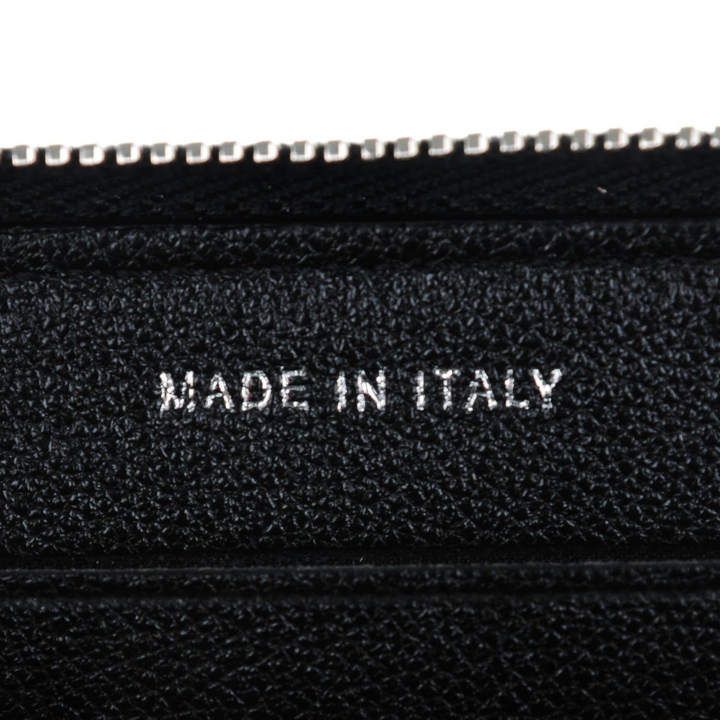 Calfskin Quilted Small Diamond CC Zip Around Wallet Black