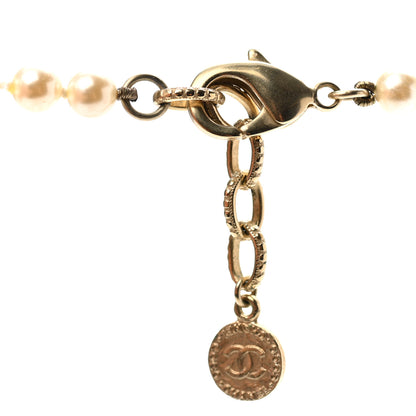 Chanel Pearl CC 100th Anniversary Necklace Light Gold 5 of 6