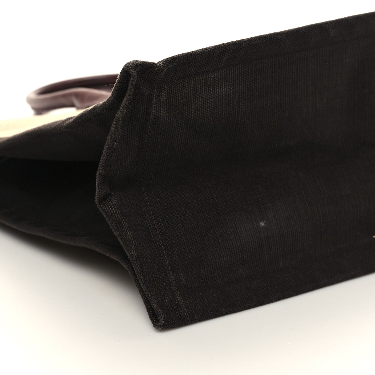 Saint Laurent Linen Calfskin Rive Gauche Tote Natural 9 of 11