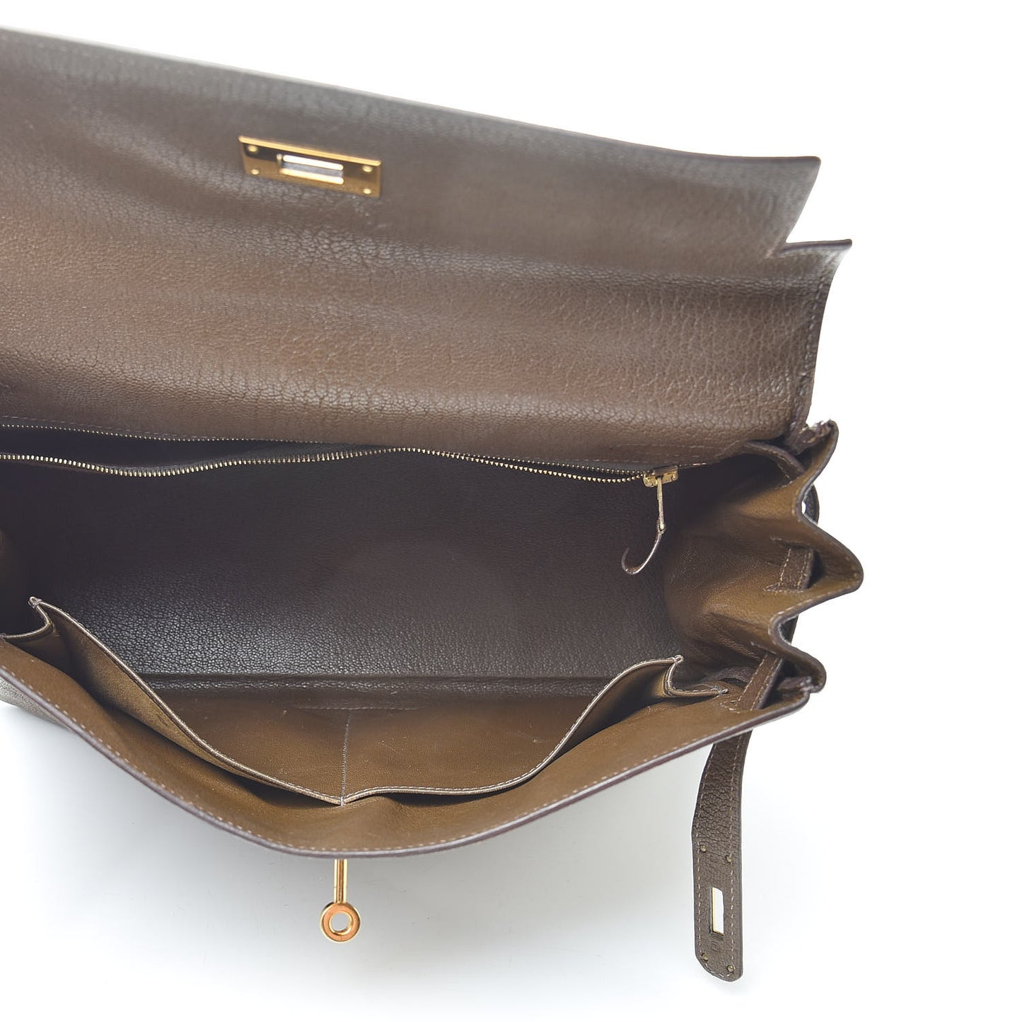Chevre De Coromandel Kelly Retourne 32 Vert Bronze