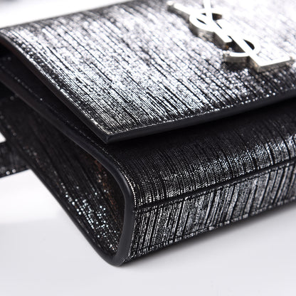 Saint Laurent Metallic Lambskin Lame Kate Belt Bag Black Platine 7 of 8