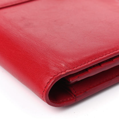 Saint Laurent Calfskin Classic Y Ligne Wallet Red 9 of 10