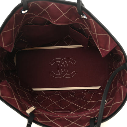 Chanel Grained Calfskin Large Fever Shopping Tote Beige 5 of 13
