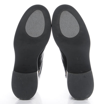 Louis Vuitton Calfskin Monogram Boyish Ranger Boots 39 Black 5 of 8