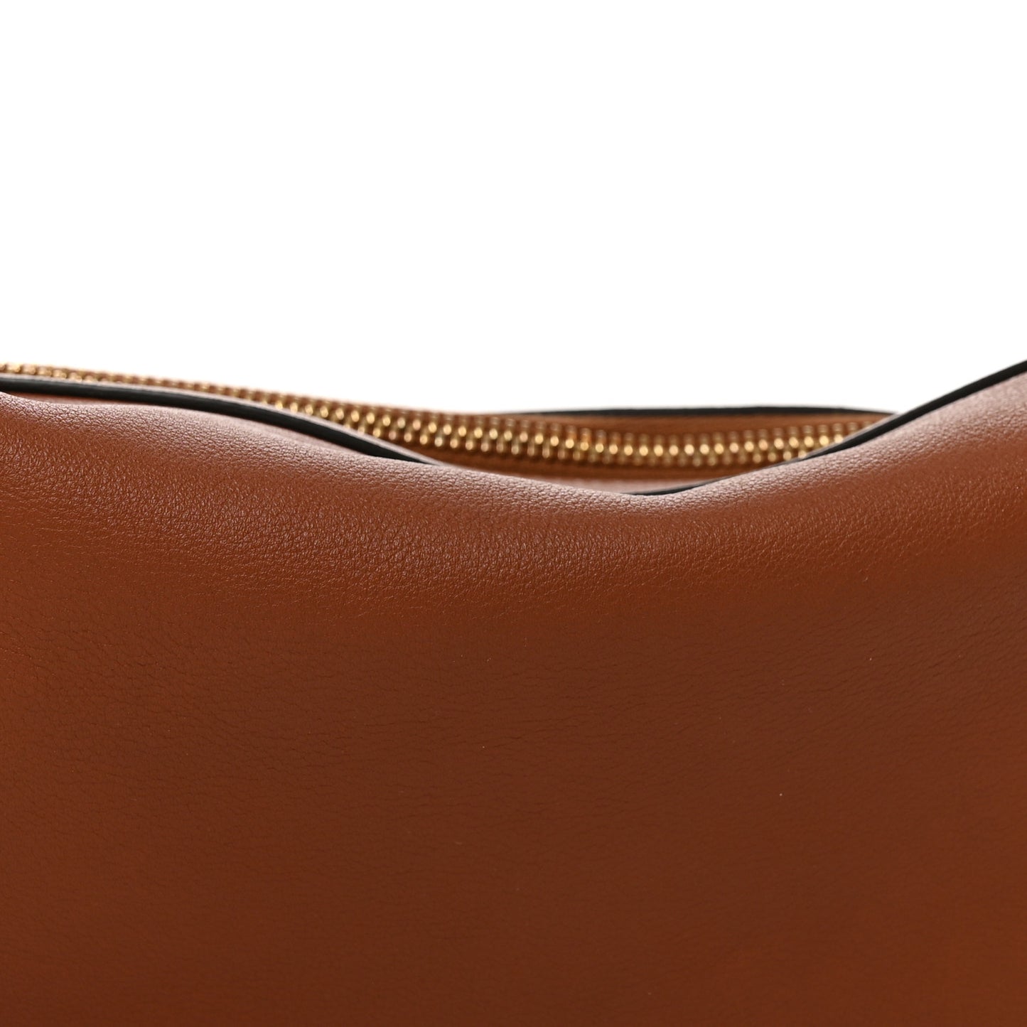 Supple Calfskin Medium Romy Shoulder Bag Tan