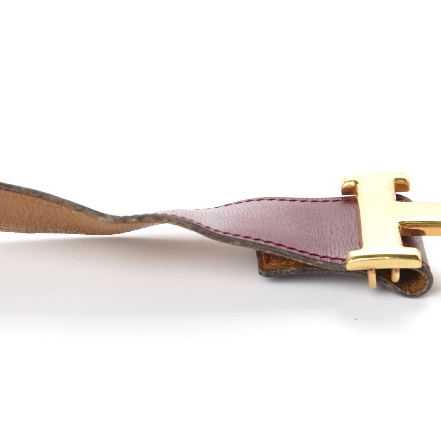 Box 32mm Fold Over H Belt 65 Rouge H