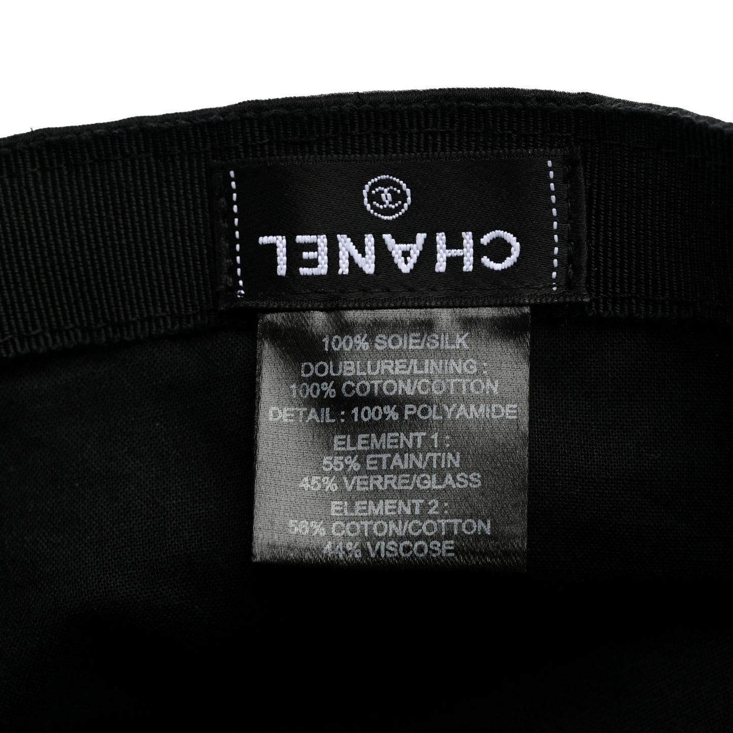Silk Pearl CC Cap Hat Black