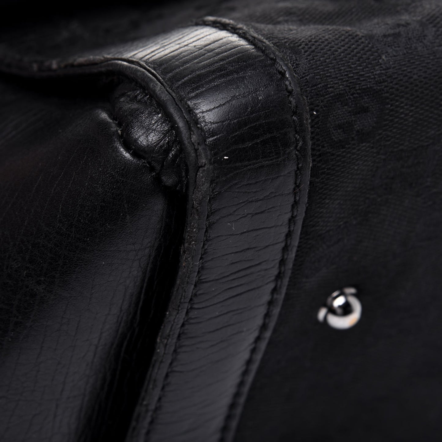 Monogram Bamboo Bullet Bag Black