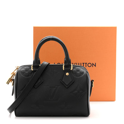 Louis Vuitton Empreinte Monogram Giant Speedy Bandouliere 20 Black 11 of 11