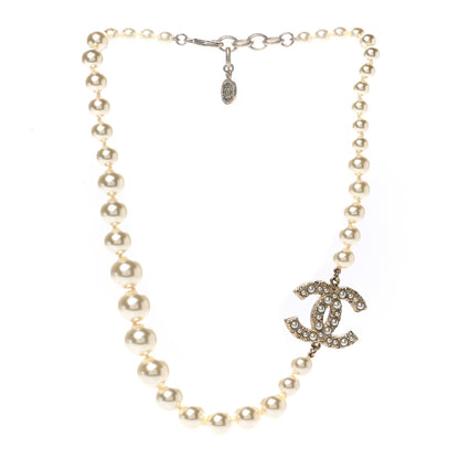 Chanel Graduated Pearl CC Short Necklace Gold 1 of 7