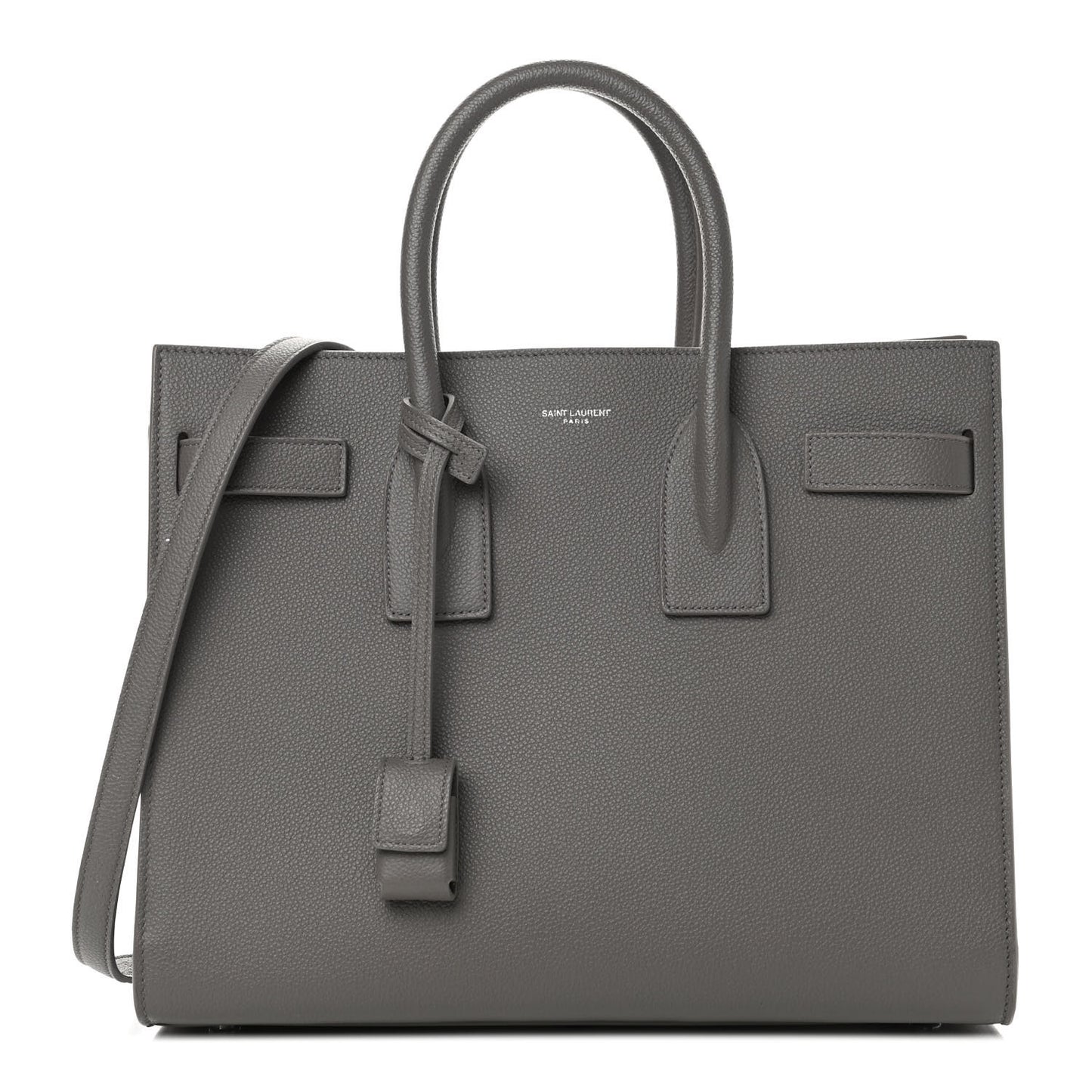 Grained Calfskin Small Sac De Jour Fog