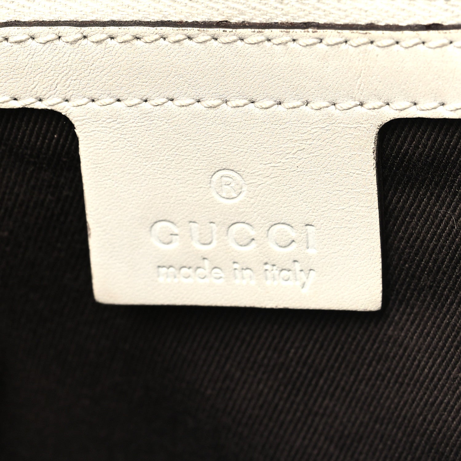 Gucci Monogram Calfskin Tote White 6 of 13