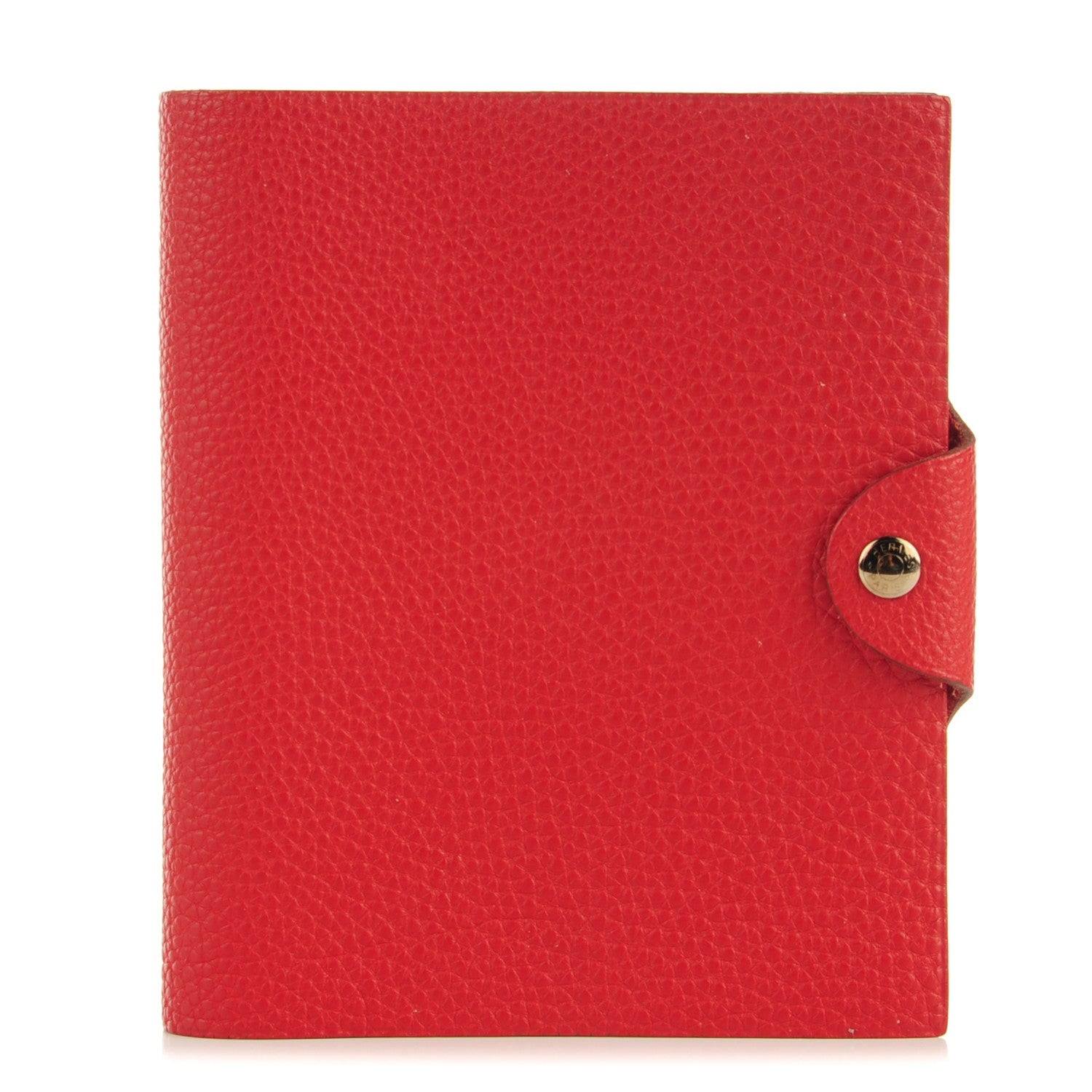 Hermes Togo Ulysse PM Notebook Cover Rouge Garance 1 of 7