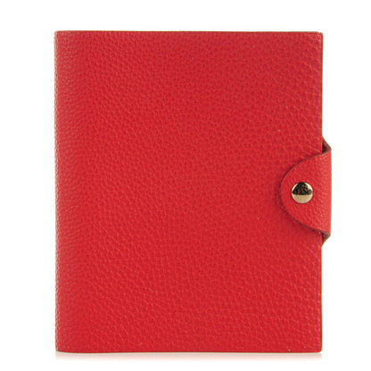 Hermes Togo Ulysse PM Notebook Cover Rouge Garance 1 of 7