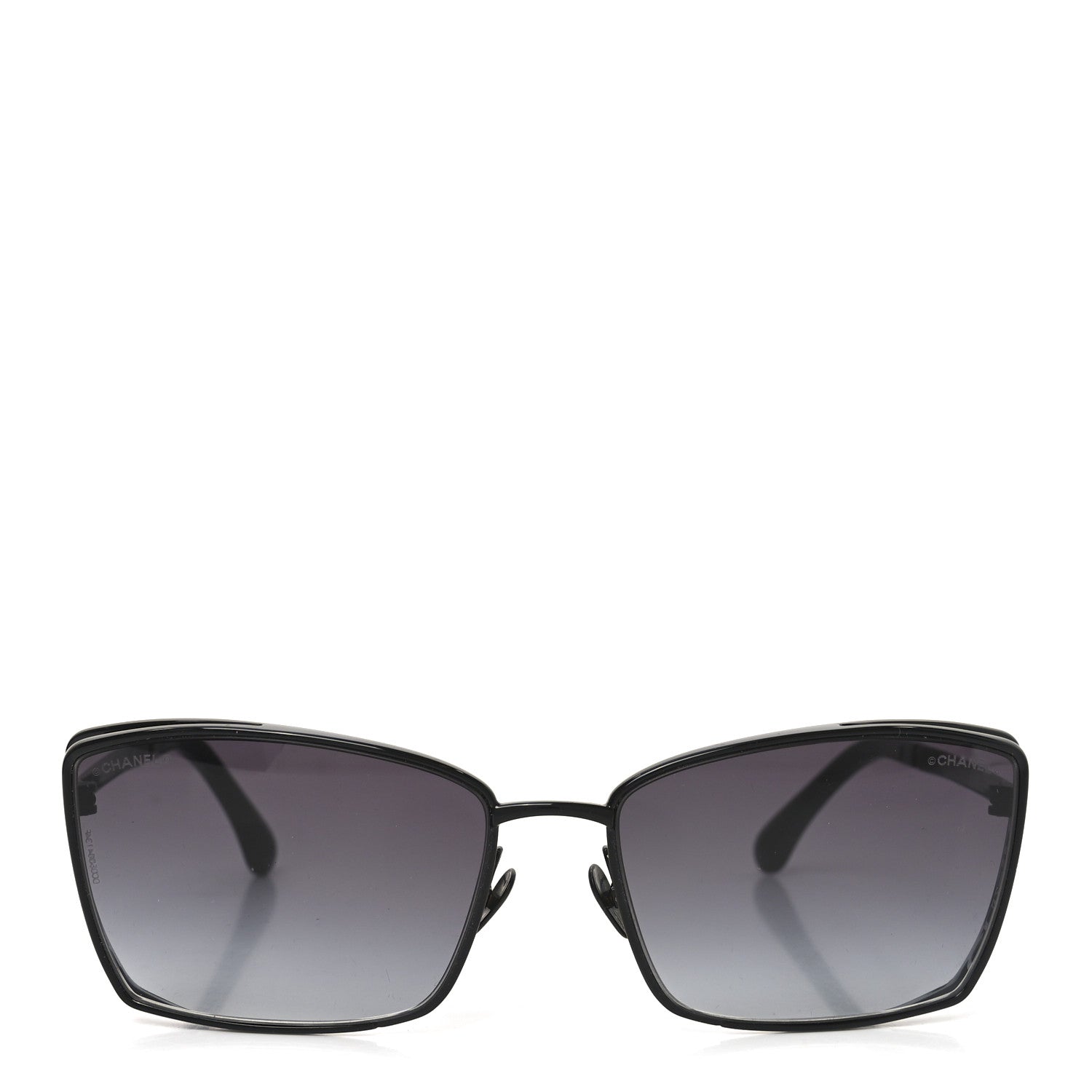 Chanel Metal Logo Square Sunglasses 71542 Black 2 of 7