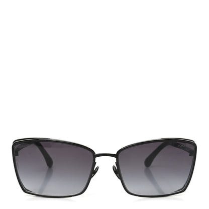 Chanel Metal Logo Square Sunglasses 71542 Black 2 of 7