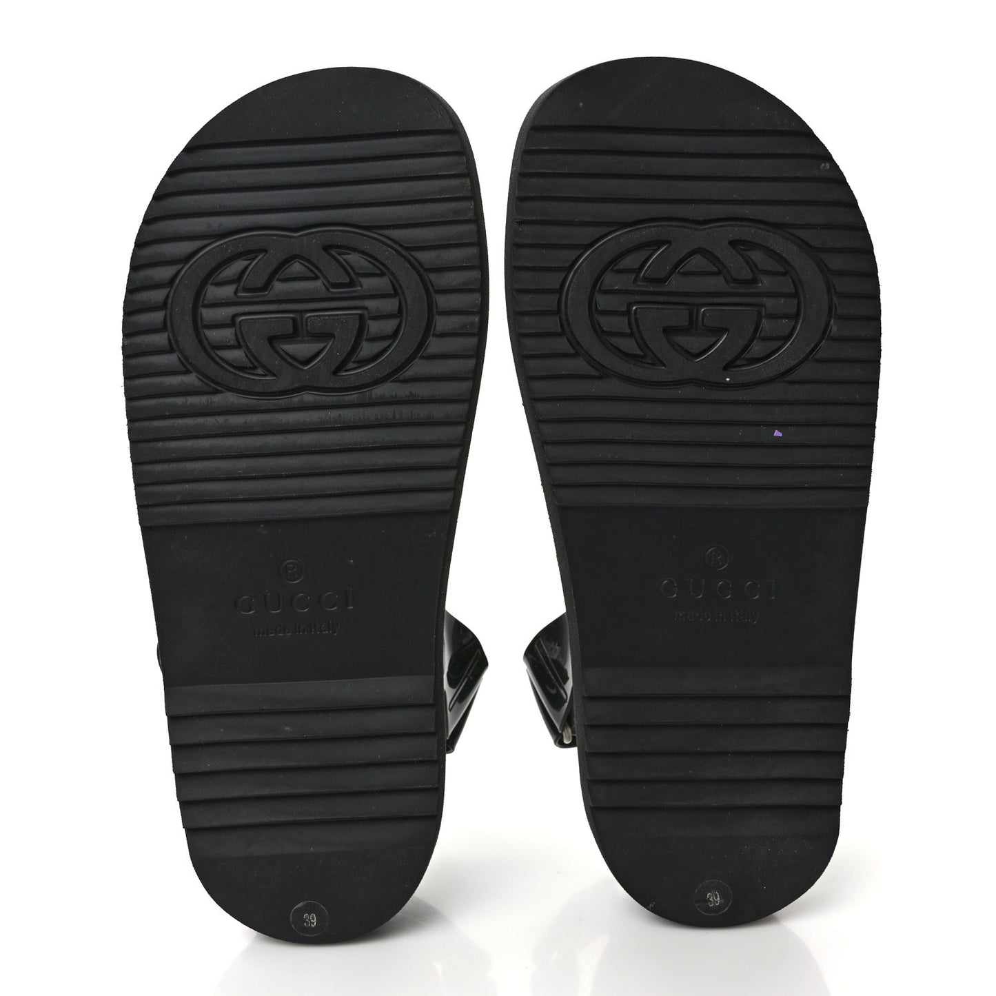 Rubber Mini Double G Womens Isla Dad Sandals 39 Black