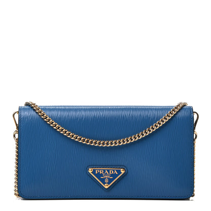 Prada Vitello Move Triangle Logo Miniborse Cobalto 1 of 7