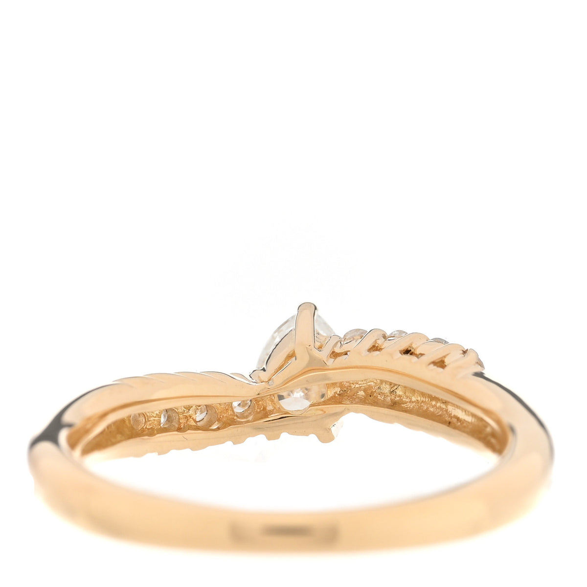 Parker & West by FASHIONPHILE 18K Yellow Gold Diamond .28ct Pear Cut Ring 52 6 8 of 10